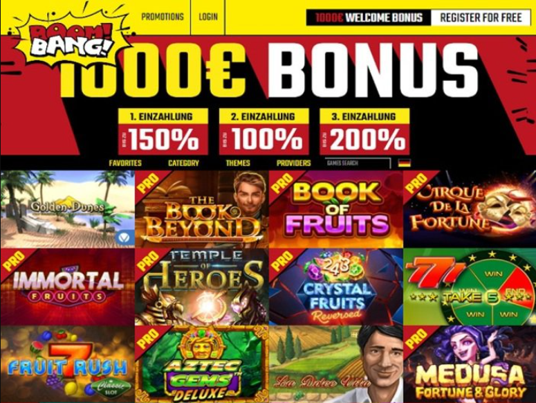 boombang casino geen storting bonus code