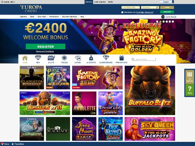 europa casino cod bonus