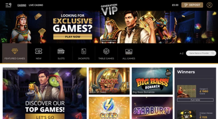 generation vip casino review