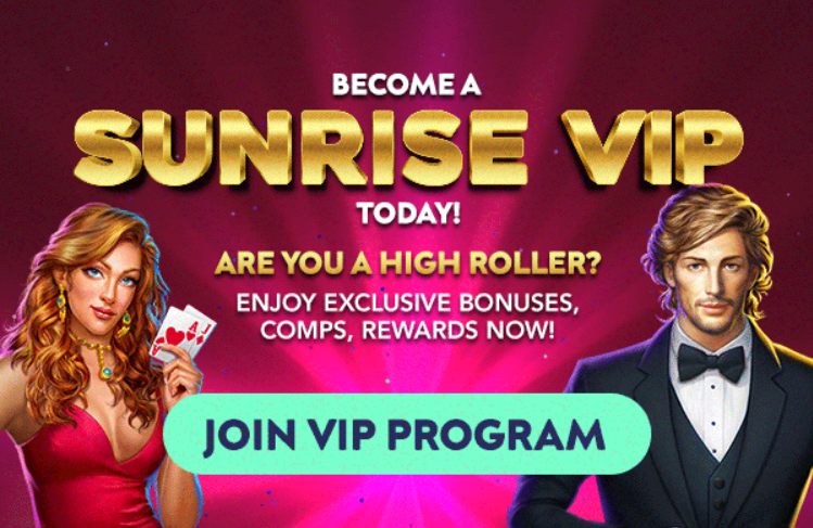 Sunrise VIP казино без депозит бонус кодове